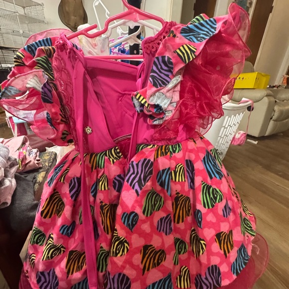 Colorful Heart Patterned Dress - Picture 2 of 7